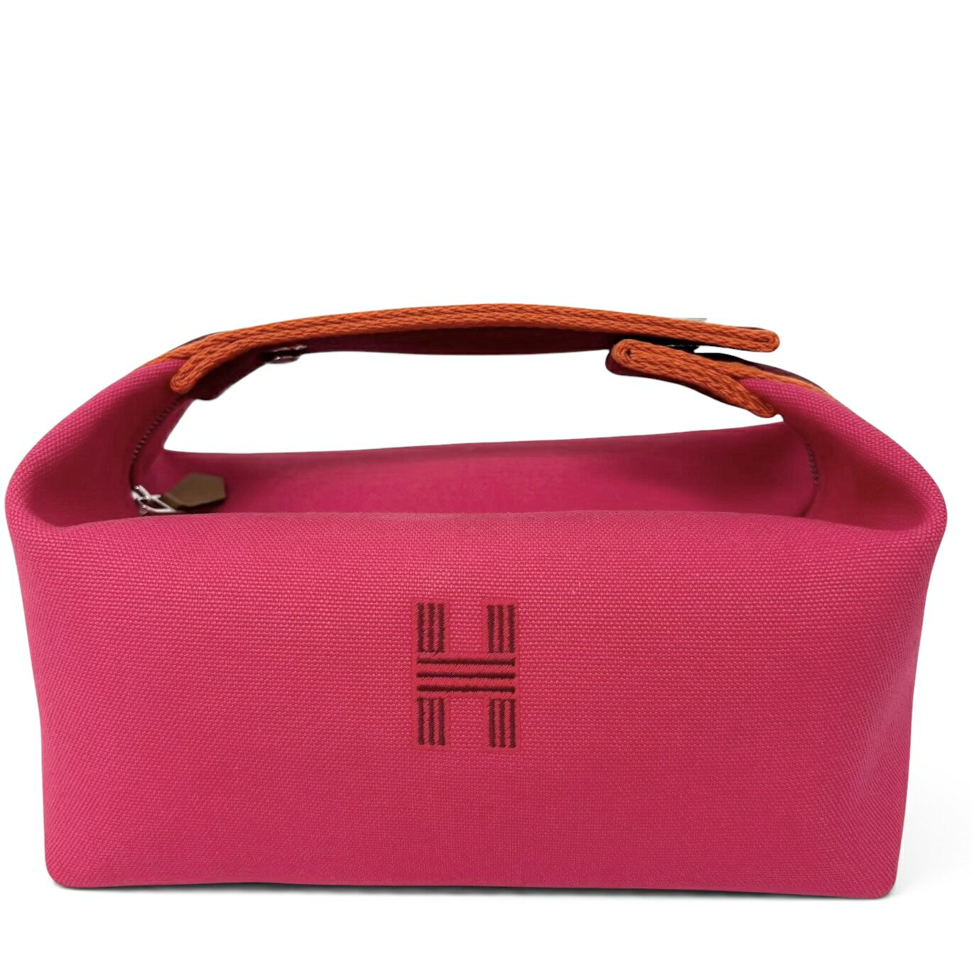 乐天商城 - HERMES エルメス ブリッドアブラック PM ポーチ バニティバッグ ハンドバッグ キャンバス ハイビスカス ピンク レディース