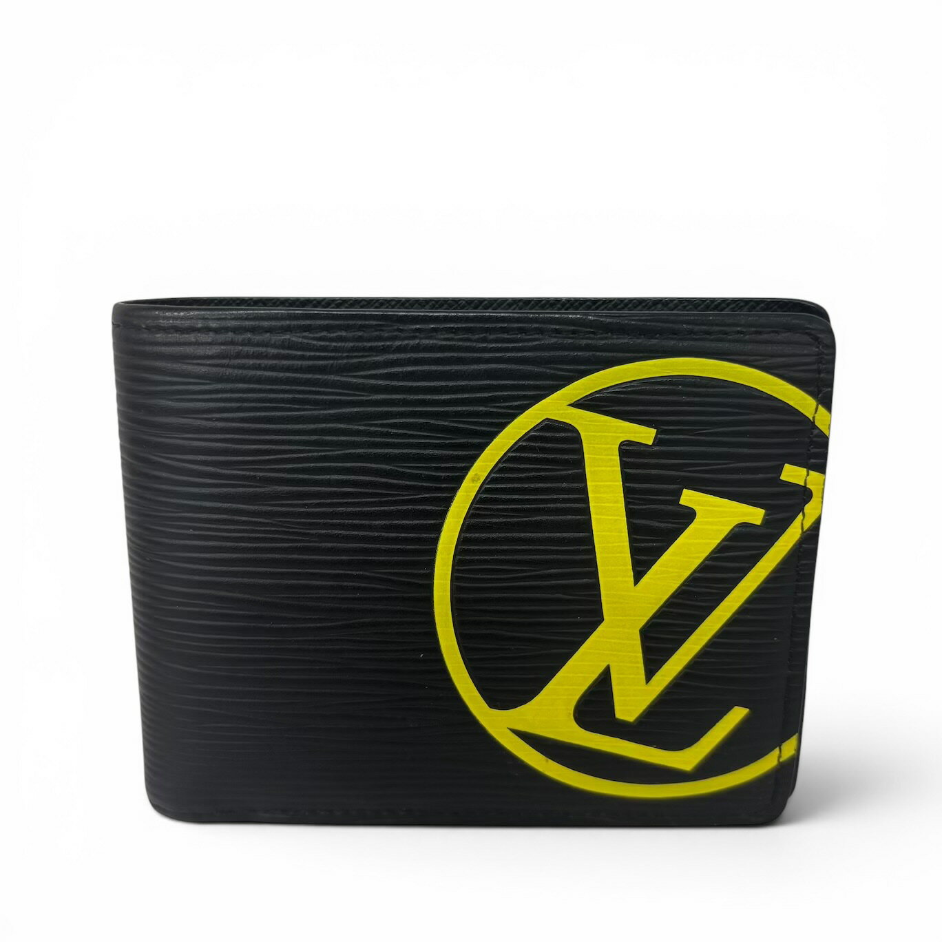 乐天商城 - LOUIS VUITTON ルイヴィトン エピ LVサークル ポルトフォイユ ミュルティプル 二つ折り札入れ財布 オニキス ブラック M67907 メンズ