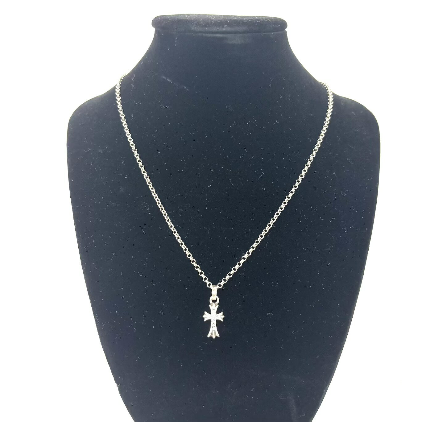 乐天商城 - CHROME HEARTS クロムハーツ タイニーCHクロス ネックレス シルバー メンズ レディース