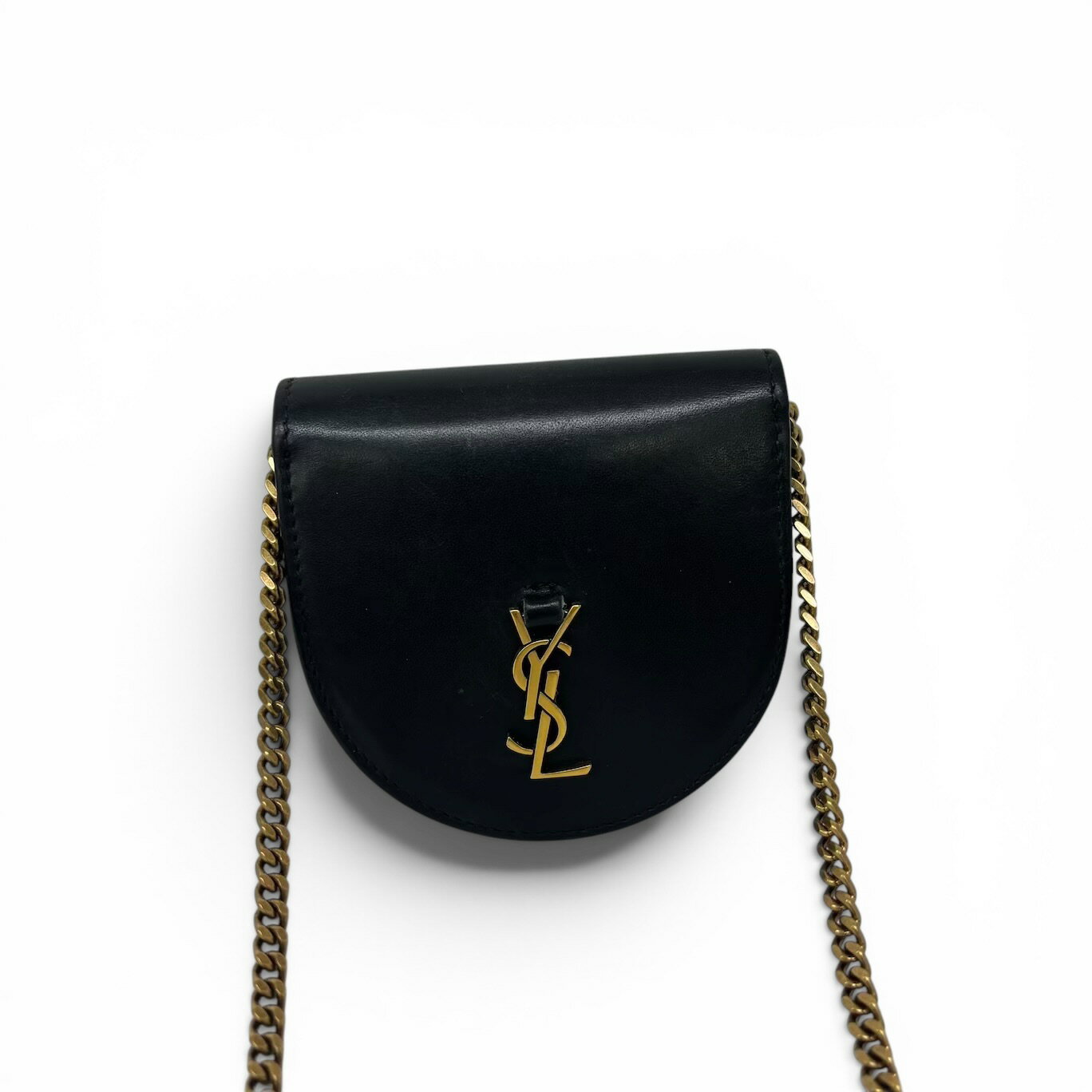 乐天商城 - SAINT LAURENT サンローラン カイア チェーン コインケース ミニショルダーバッグ ブラック レディース