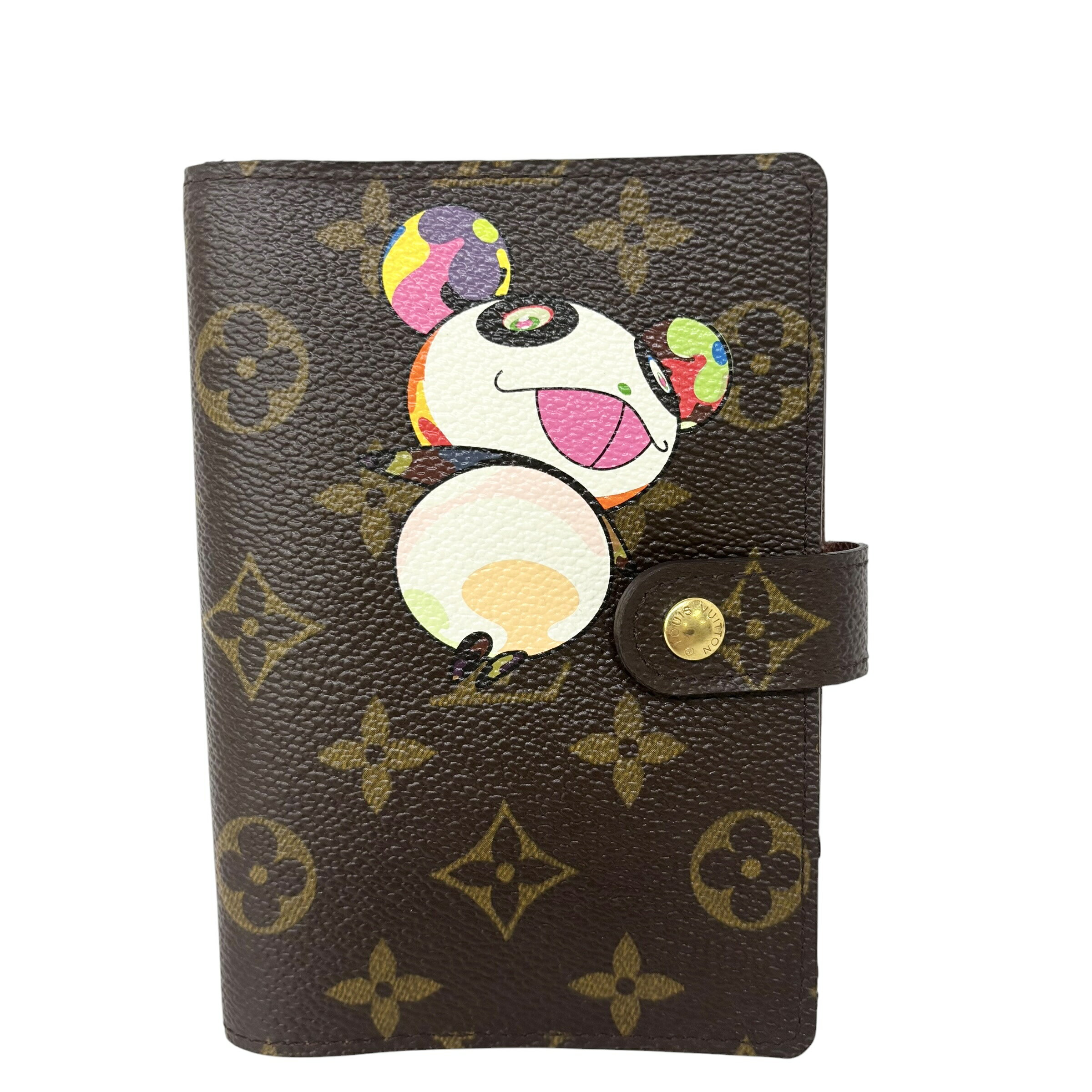乐天商城 - LOUIS VUITTON ルイヴィトン モノグラムパンダ 村上隆 アジェンダPM システム手帳カバー ブラウン R20011 ユニセックス