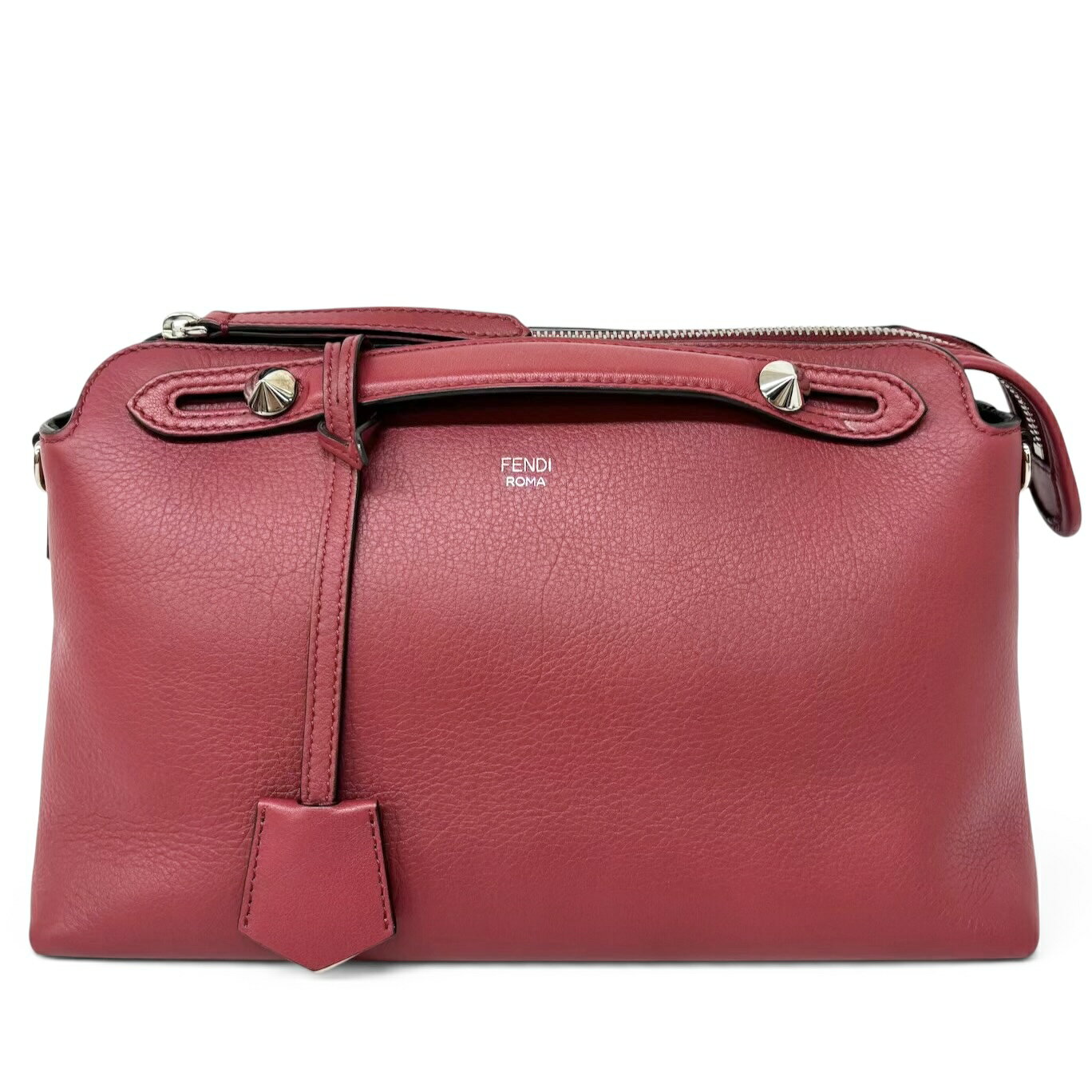 乐天商城 - FENDI フェンディ バイザウェイ ハンドバッグ 2WAY ショルダーバッグ レザー レッド 赤 シルバー金具