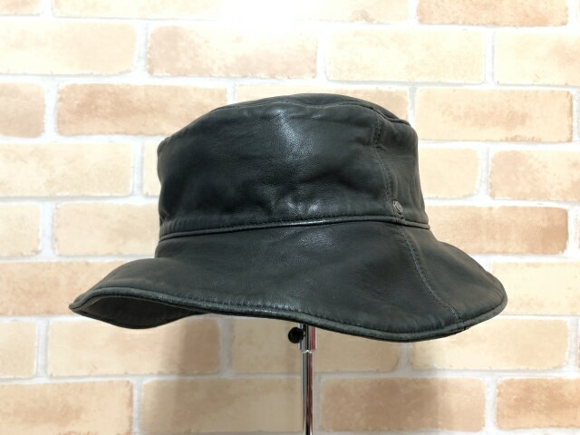 【中古】 CHROME HEARTS クロムハーツ リバーシブル レザーハット 牛革 カーフ 111409413