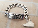 【中古】鑑定済み CHROME HEARTS クロムハーツ ID DAGGER ダガーID クラシックリンク ブレスレット 111407539