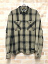 【中古】 NEIGHBORHOOD ネイバーフッド SAVAGE BLOCK HOMBRE CHECK SHIRT LS 242AQNH-SHM07 ブラック×ベージュ M 111420171(4)