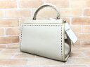【中古】 タグ有 BEAUTY&YOUTH UNITED ARROWS ビューティーアンドユース ラインスタッズボストンバッグ -2WAY オフホワイト 111...