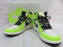 【中古】箱有 NIKE ナイキ スニーカー AIR JORDAN 1 RETRO HIGH OG 555088-702 ブラック×グリーン系 26.0cm 991808922(4)