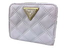 【中古】GUESS ゲス 二つ折り財布 キルティング QA874841 ピンク 44831318