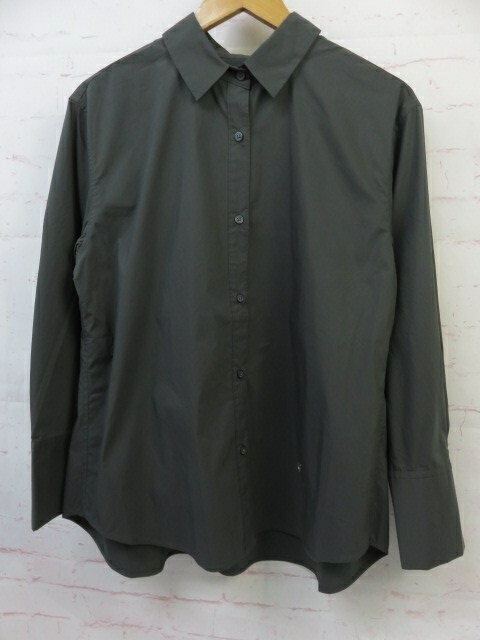 【中古】タグ付 yuw ユウ 長袖襟シャツ ネクタイシャツLS YU791495AD グレー系 F 991847926
