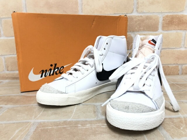 【中古】 箱有 NIKE ナイキ BLAZER MID 77 VINTAGE ホワイト US5 111401480(4)
