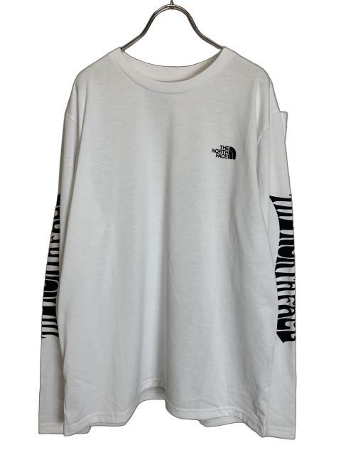 【中古】THE NORTH FACE ザノースフェイス NT82387 グラフィックTシャツ ロンT 長袖 アウトドア ホワイト XL 44838824