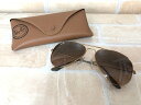 【中古】 ケース・クロス付 Ray-Ban レイバン サングラス AVIATOR CLASSIC RB3025 ゴールド×ブラウン 111386096(4)