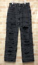 【中古】 Racer Worldwide レーサーワールドワイド Washed Flag Jeans ブラック 30 111431968