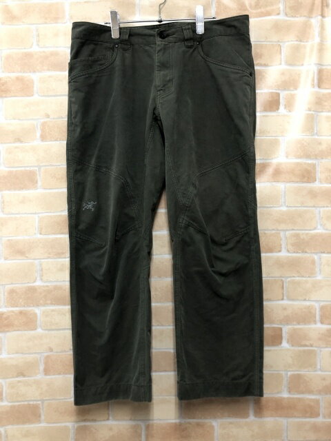 【中古】 ARC'TERYX アークテリクス コットンパンツ カーキ 34 111433685