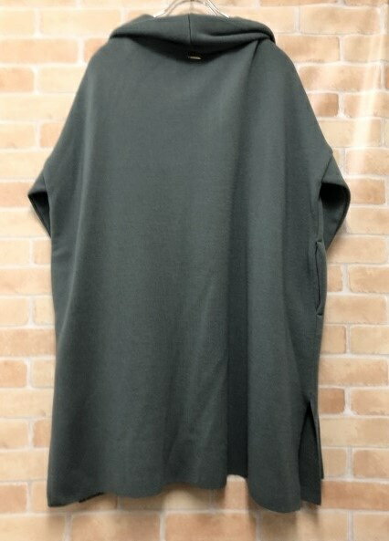 【中古】 MICA&DEAL マイカアンドディール ショールカラーロングガウンニットカーディガン 0121308168 グリーン系 F 111421326