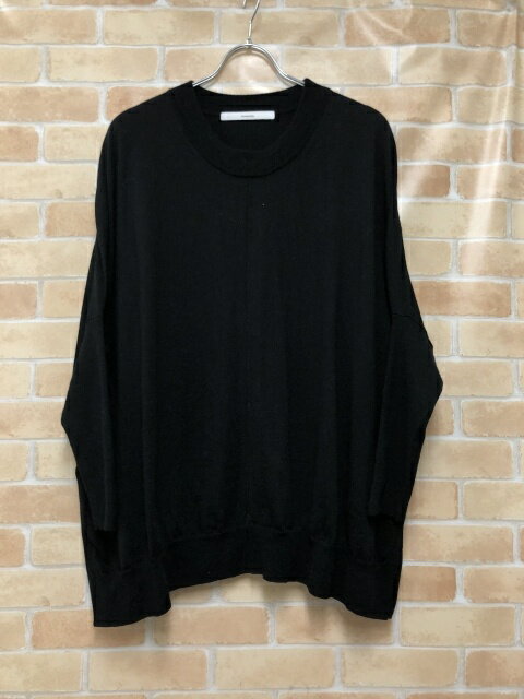 【中古】 FRAMeWORK フレームワーク ウールクルーネックプルオーバー 22080220905030 ブラック 111439479