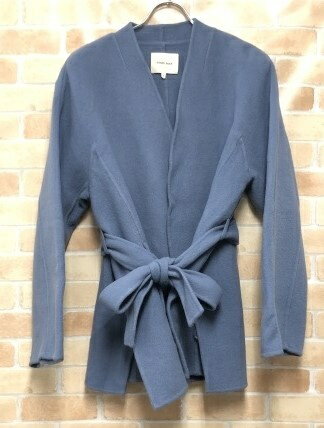 【中古】 SHARE PARK シェアパーク ウールショートコート ライトブルー 1 111439648