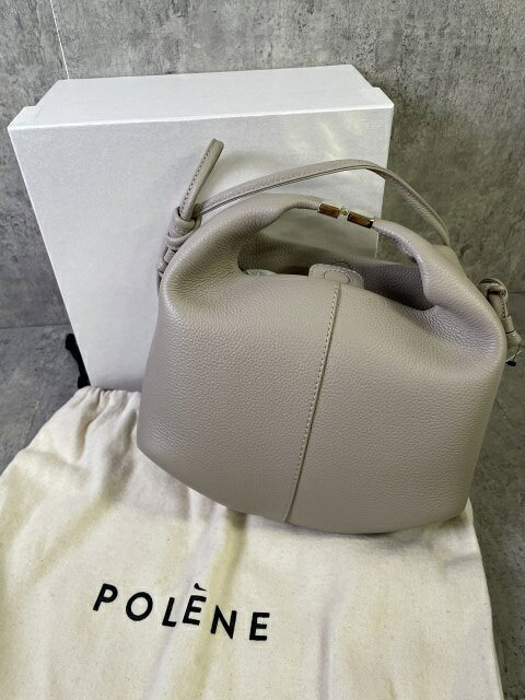 【中古】スペイン製 POLENE ポレーヌ Beri ベリ バッグ ハンドバッグ ショルダーバッグ ベージュ 33942792のサムネイル
