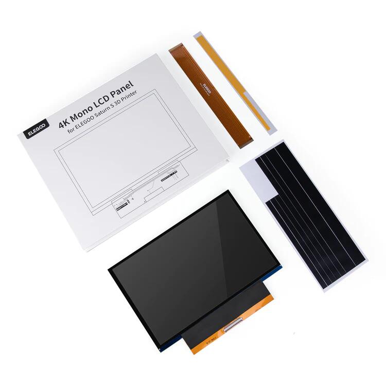 Elegoo Saturn S 用LCDスクリーン 9.1インチ 4Kモノクロ液晶、HD解像度4098×2560対応、樹脂製3DプリンターSaturn Sに…
