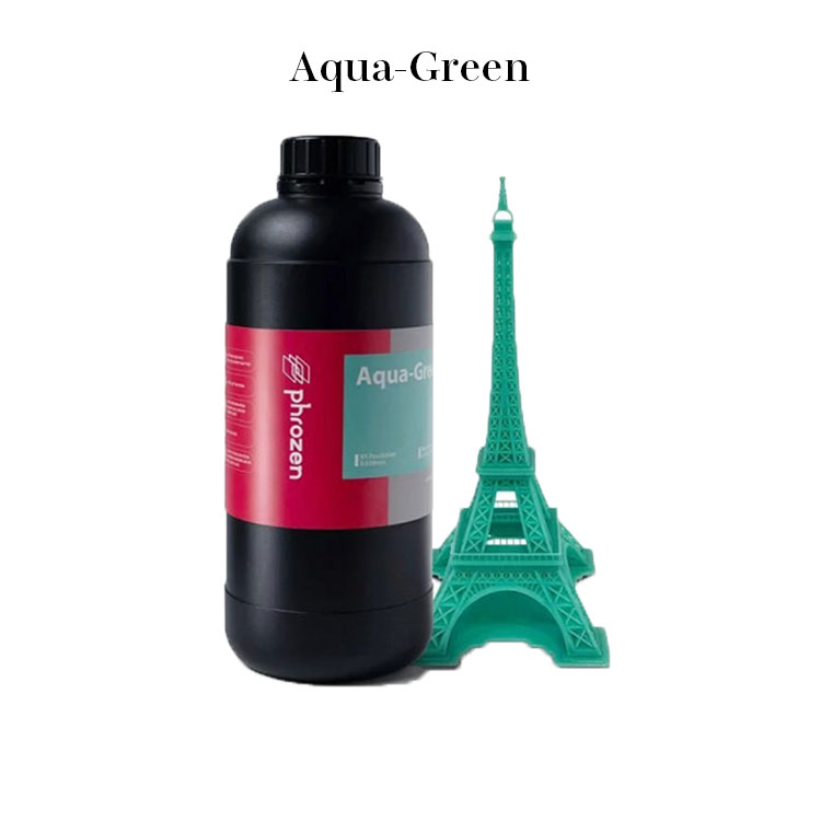 【在庫限り】Phrozen Aqua 4Kレジン 1,000g アクアグリーン樹脂 3Dプリント用 405nm LCD UV硬化フォトポリマー樹脂 低収縮 ビビッドグリーンカラー 低臭 非脆性SK本舗 2