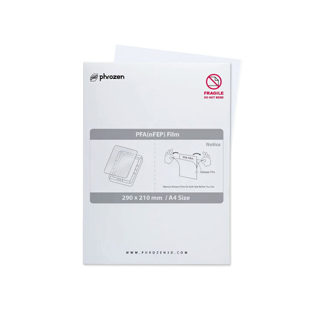 15%OFFクーポン配布中 Phrozen n-FEPフィルム シート A4サイズ 3Dプリンター 3Dモデル 光造形 部品 便利 SK本舗のサムネイル