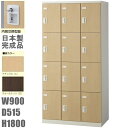 【送料無料】木目扉12人用ロッカー/スチールロッカー【内筒交換錠】木目扉ロッカー【扉のカラーが選べる全2色】本体ホワイト色【扉/ナチュラル・ウォールナット】【国...