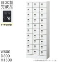 【ダイヤル錠】【非常解錠用NO検索キー1本セット】小物入れロッカー30人用ロッカー 【送料無料】ロッカー 30人用ホワイト色/スチールロッカー【メーカー品】【国...