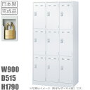 【地域限定送料無料】9人用ロッカー/スチールロッカー【南京錠タイプ】【地域限定設置サービス】【ホワイト色】SLDW-9-N【メーカー品】【国産品】【完成品】オフィス家具/更衣ロッカーロッカー 9人用 南京錠別売り(3)