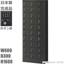 【ボタン錠】小物入れロッカー30人用ロッカー【送料無料】ロッカー 30人用ブラックサテン色/スチールロッカー【メーカー品】【国産品】ロッカー 貴重品入れ/オフィ...