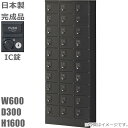 【IC錠】小物入れロッカー30人用ロッカー【送料無料】ロッカー 30人用ブラックサテン色/スチールロッカー【メーカー品】【国産品】ロッカー/オフィスロッカー貴重...