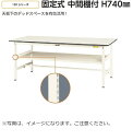 【送料無料/車上渡し】中間棚付き【SUP】W750×D750高さH740タイプ/基本形【均等耐荷重150kg】法人様限定販売作業台/ワークテーブル工場備品/工場家具/作業所お客様組立品ヤマキン/YamaKin/業務用/事務用(3)