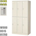 【メーカー直送地域限定送料1500円】【メーカー直送地域限定設置サービス0円!!】6人用ロッカー/スリム/ニューグレー色事務用/ロッカー 6人用/スチールロッカー 更衣ロッカー/業務用ロッカー/ロッカー かぎ付き/完成品(3)