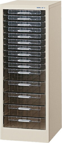 【送料無料/車上渡し】W330×D400×H880mm/B4浅型引出し10・深型引出し5B4判プラスチック引出し/レターケース法人様限定販売/アレンジャー整理ケース/書庫/書類収納/スチール家具工場備品/オフィス家具/学校業務用/事務用/完成品/日本製