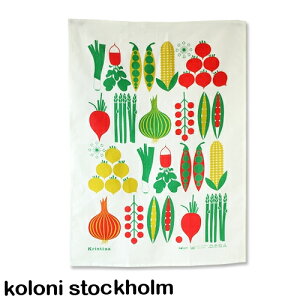 ［ネコポスOK］ koloni stockholm（ コロニーストックホルム ） キッチンクロス クリスティーナ 北欧生地 / 布