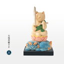 猫buddha 愛らしい猫の姿の守護本尊！文殊菩薩さま ( 台座付 ) 【 ネコ 干支 ニャン ブッダ budda 木製 縁起物 文殊 菩薩 卯 】