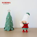 NORDICA （ ノルディカ ）ネコのぬいぐるみを抱えた女の子【 北欧 クリスマス 飾り 木製 人形 幸福を運ぶ 妖精 nisse 】