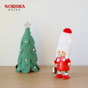 NORDICA （ ノルディカ ）スケート靴を持った赤いコートの女の子【 北欧 クリスマス 飾り 木製 人形 幸福を運ぶ 妖精 nisse 】