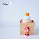 【在庫限りで終了です!】Studio-GALA ( スタジオガラ ) HALE 鏡餅 小 陶器紅白【 お正月飾り 鏡もち 木製 三宝付き 桐箱入り 日本製 送料無料 小林良一 】
