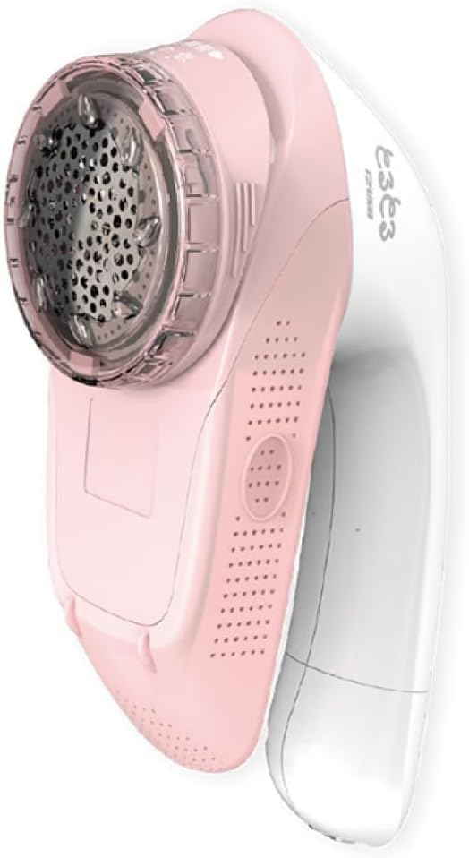 Izumi 電動毛玉クリーナー 毛玉取り器 毛玉とるとる 充電式 ふわふわガード ポーチ付属 KC-NR522 (メモリアルピンク)