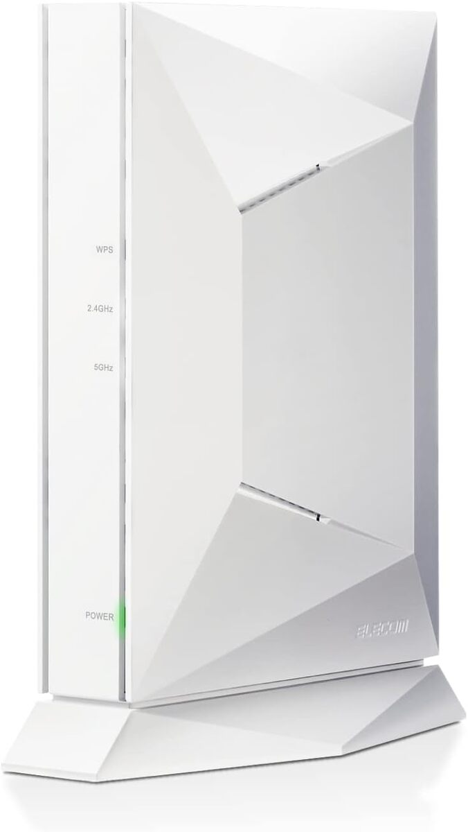 エレコム 無線LANルーター ゲーミングルーター Wi-Fi6対応 2402+800Mbps 11ax/ac/n/a/g/b トレンドマイクロ「スマートホームネットワーク(TM)」搭載 DXアンテナ監修内蔵アンテナ搭載 ホワイト WRC-G01-W