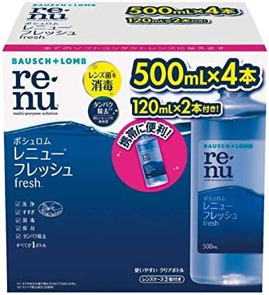 ボシュロム レニューフレッシュ 500ml 4本 120ml 2 本