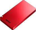 BUFFALO （バッファロー） USB3.2 耐衝撃 ポータブルSSD 500GB レッドUSB変換アダプタ付属 PS5/PS4動作確認済 SSD-PGM500U3-RC