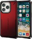 エレコム iPhone 14 Pro ケース カバー 耐衝撃 衝撃吸収 ZEROSHOCK   ストラップホール付き レッド PM-A22CZEROSRD