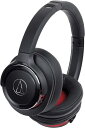 Audio Technica(オーディオテクニカ) ATH-WS660BT BRD ヘッドホン bluetooth ワイヤレスヘッドホン 重低音 SOLID BASS 最大40時間再生 ブラックレッド ATH-WS660BT BRD