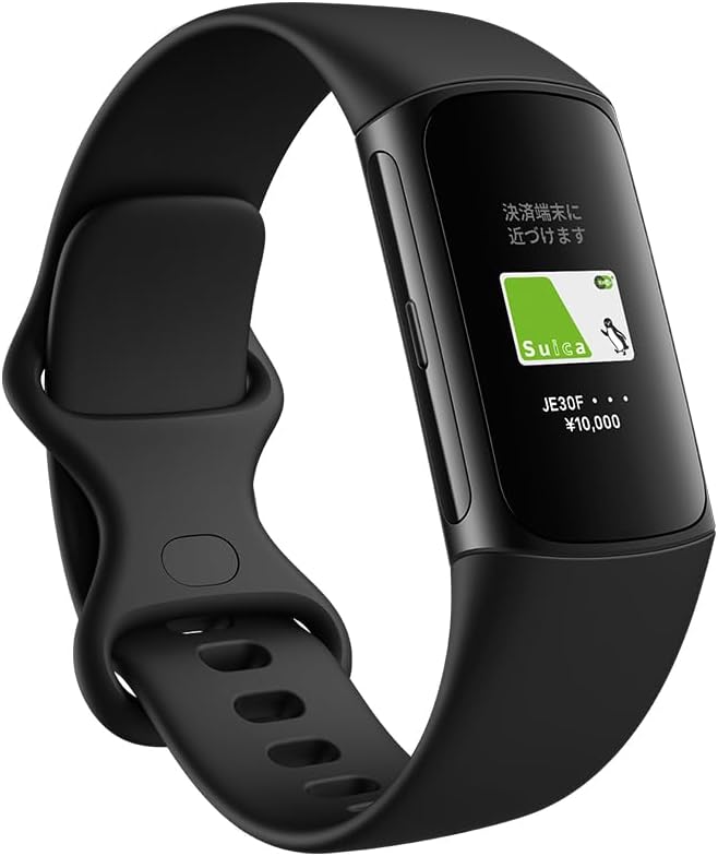 フィットビット スマートウォッチ（売れ筋ランキング） 【Suica対応】Fitbit Charge 6 トラッカー Obsidian/Black [最大7日間のバッテリーライフ/GPS搭載/スマートウォッチ]