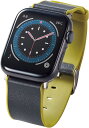 エレコム Apple Watch (アップルウォッチ) バンド 49mm 45mm 44mm 42mm レザー 革 TPU [上質で柔らかなヴィーガンレザーを使...