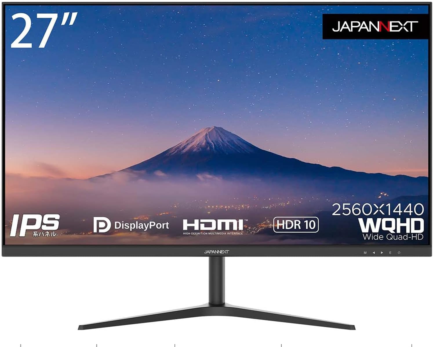JAPANNEXT 27インチ WQHD(2560 x 1440) 液晶モニター JN-IPS27WQHDR HDMI DP