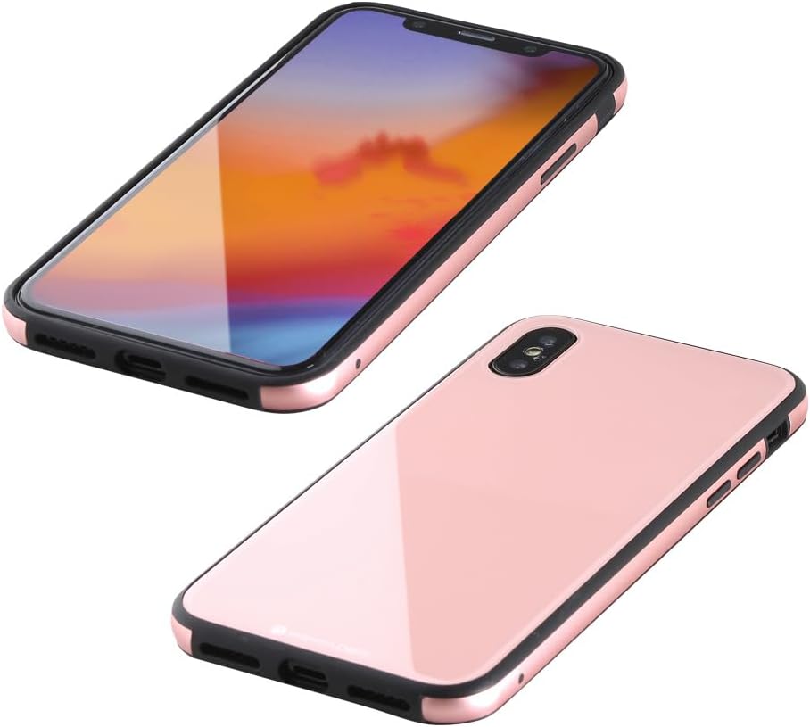 Rakuten - IOデータ iPhone XS Max 6.5インチ用 ガラス+TPU+アルミ複合素材ケース ピンク BKS-IP18LTGGAPN