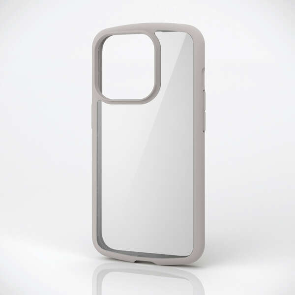Rakuten - エレコム iPhone15 Pro ケース TOUGH SLIM LITE 耐衝撃 衝撃吸収 薄型 軽量 ストラップシート付き ストラップホール付き [全周配置のエアークッションが衝撃を吸収] グレージュ PM-A23CTSLFCGB