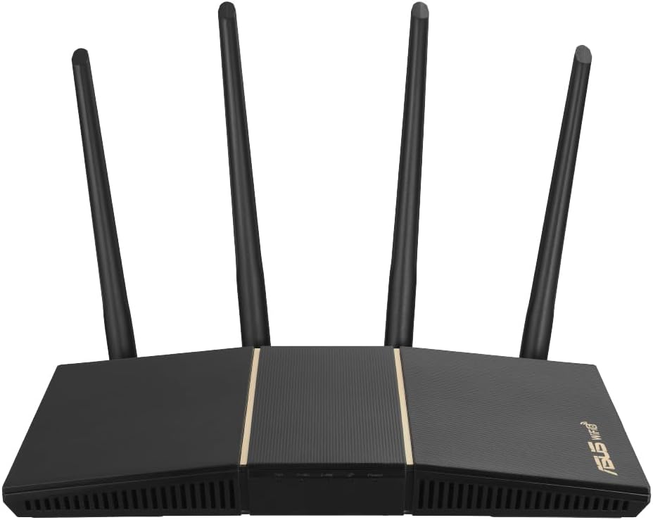 ASUS WiFi RT-AX57 無線 ルーター 最新規格WiFi6 2402+574Mbps v6プラス/ OCNバーチャルコネクト対応デュアルバンド。アプリで各種機能を簡単に設定、ゲーム＆ストリーミングに最適 メッシュ/セキュリティ機能付 3階建4LDK 新品・未使用商品！全国送料無料！！ ●どこにいても安全なインターネット。・インスタントガード スマホアプリは、公共のフリーWi-Fi使用時にご自宅のルーターとデバイスの間に安全なVPNを構築することで、インターネットに送信したクレジットカード情報、ビジネスデータ、eメール、メッセージ、ウェブ閲覧などのお客様のデータ、プライバシーを保護し、完全な匿名性を保つことができます。●家庭内接続機器を守るネットワークセキュリティー付き。・トレンドマイクロ社のセキュリティ技術を採用したセキュリティ機能-「悪質サイトブロック」や「感染デバイス検出/ブロック」によって外部の脅威からしっかり守ります。スマートフォンや接続された機器のセキュリティ対策に最適な機能です。●ぺアレンタルコントロール。・セーフブラウウジング機能を搭載。特定のデバイスからインターネットへの接続を制限します。曜日時間帯毎の接続スケジュールを設定し、家族の全員の使用デバイスをコントロールできます。●メッシュWi-Fiシステム機能「AiMesh」搭載。・AiMeshは、複数のASUS Wi-Fiルーターを繋ぎ合わせて家庭内の隅々までWi-Fiネットワークを構築し、最適な電波を提供するASUS独自の機能です。ネットワーク内に異なるモデルのASUSルーターを混在させることができるので、すでにお持ちのASUS Wi-Fiルーターをご活用いただけます。また、シームレスなローミング技術によって、ネットワークを切り替える必要がないので、モバイル端末でゲームや動画を見ながら部屋を移動してもWi-Fiが途切れません。●OFDMAでゲームや、Web会議などが快適に。・各チャネルに小さなサブチャネルを分割し、複数のデバイスの信号をまとめて送信するため、同時接続台数が増えても、順番待ちが発生しないようになっています。同時接続ユーザーが多く発生するゲームや、Web会議などで快適に利用できます。●バッテリー寿命が大幅に向上。・TWT(ターゲットウェイクタイム)により、デバイスのデータ通信間隔を指定することができます。これにより、通信が行われていない状態の接続端末をスリープ状態になり、消費電力を抑えることでバッテリー寿命が大幅に向上されます。●複雑な設定は一切なし!アプリで簡単設定。・ASUS専用アプリから手順にしたがって操作するだけで簡単に初期設定が完了します。また、接続中のPCやスマートフォンなどの機器の情報や通信速度などをすぐに確認できます。いつでもWi-Fiルーターの状態を確認できるので、安心して使えます。メーカー ASUS エイスース型番 RT-AX57メーカー発売日 2023年08月25日メーカー保証年数 2年カラーブラック本体サイズ(幅×高さ×奥行)mm 230 x 206 x 134mm (アンテナあり) 230 x 56 x 134mm (アンテナなし)本体重量 374g接続台数 60利用間取り目安 ～4LDK/3階建無線規格 Wi-Fi 6(ax)/ac/n/a/g/b無線規格名称 Wi-Fi 6(ax)周波数 2.4/5GHz無線通信速度 2402Mbps (11ax/5GHz帯) 574Mbps (11ax/2.4GHz帯)アンテナ数(ストリーム数) 4本（外付け） 固定式LANポート数 4ポートLANポート規格 1GbpsIPv6 IPv6対応ビームフォーミング機能 ビームフォーミング機能ありMU-MIMO MU-MIMOありワンタッチ接続機能 ワンタッチ接続機能ありセキュリティ規格 WPA3付属品 ACアダプター、LANケーブル、クイックスタートガイド、保証書【注意事項】※修理・初期不良はメーカーサポートで承っております。(マウス単体・オーディオカバーは除く)＊商品のサポートに関するお問い合わせは下記サポートにご連絡ください。ASUSサポートTEL：0800-123-2787(固定電話からのご利用)TEL：0570-783-886(携帯電話・PHSなどからのご利用) 5